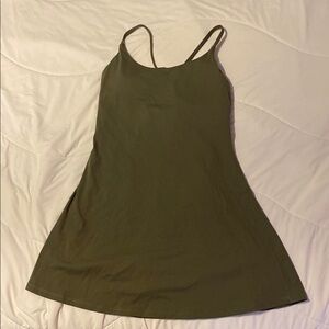 HALARA Olive Green Mini Dress